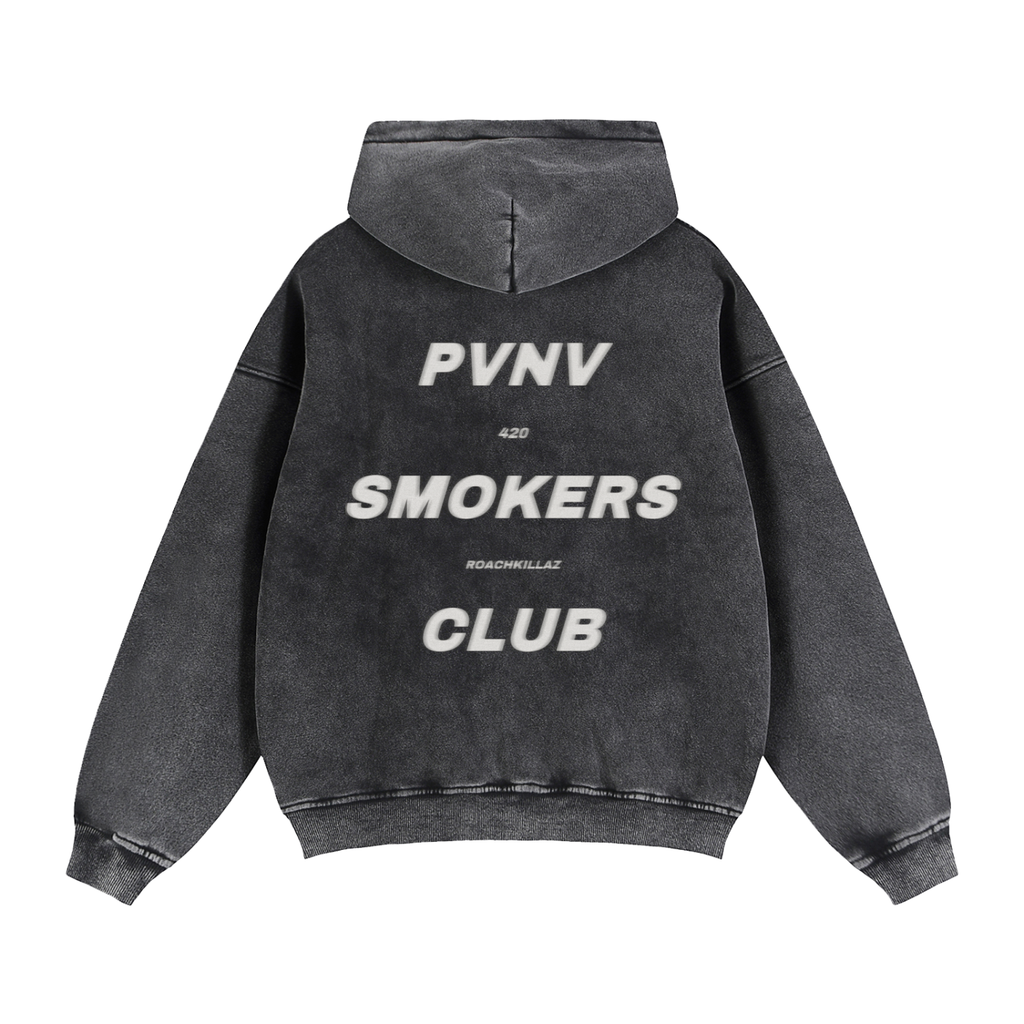 Pvnv Smokers Club Zip Boxy hoodie