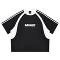 MNE Contrast Panel Mesh Tee