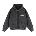 Pvnv Smokers Club Zip Boxy hoodie