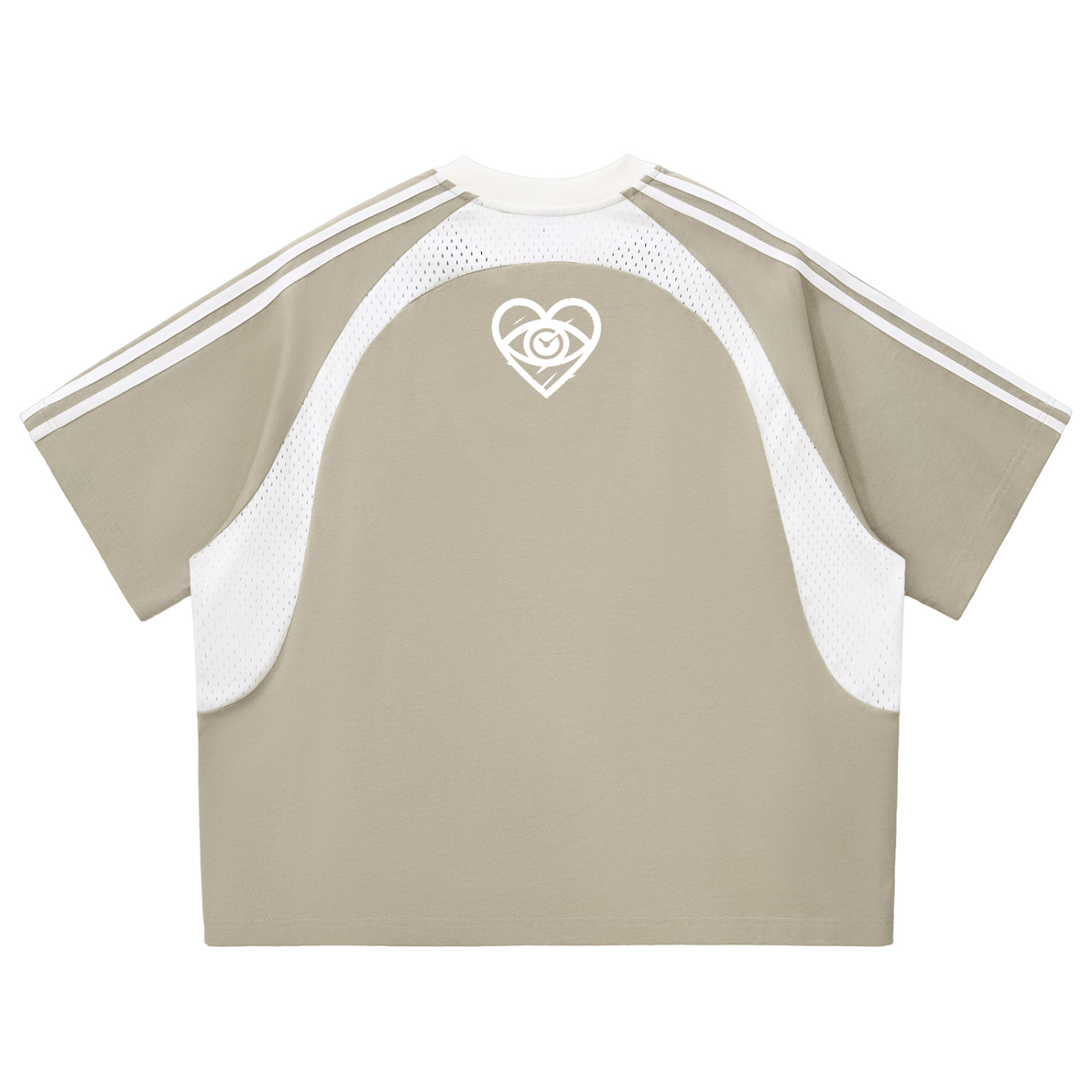 MNE Contrast Panel Mesh Tee