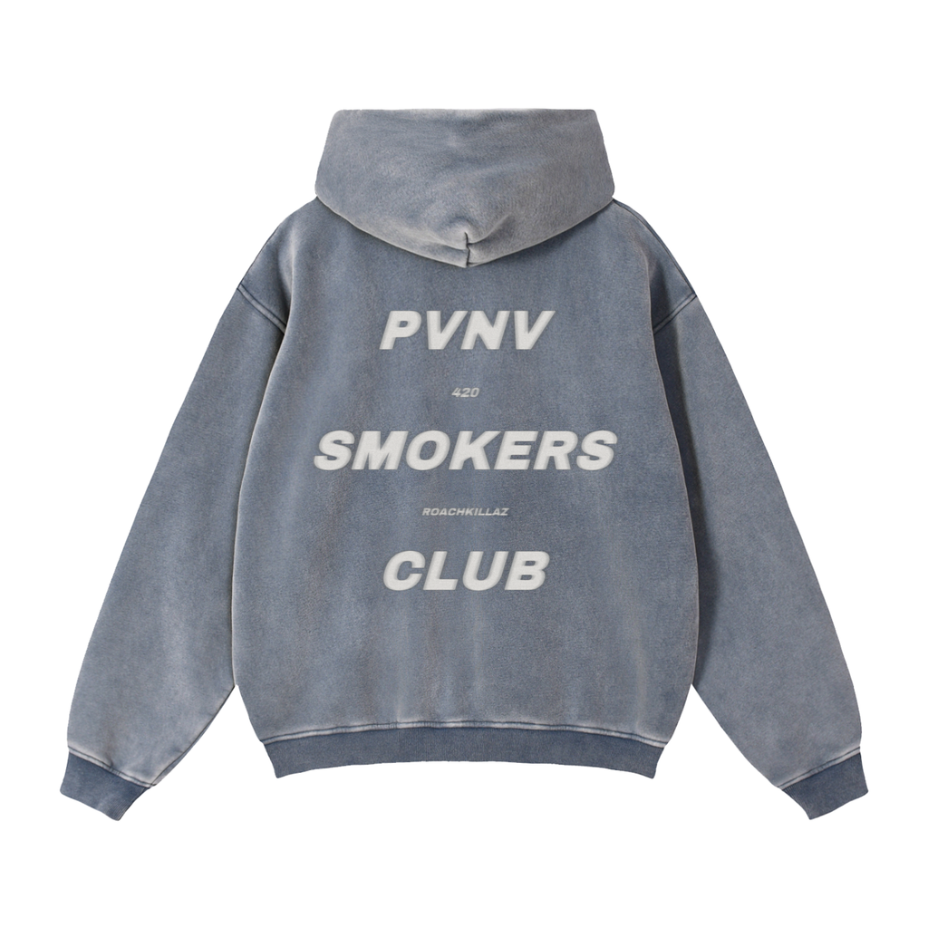 Pvnv Smokers Club Zip Boxy hoodie